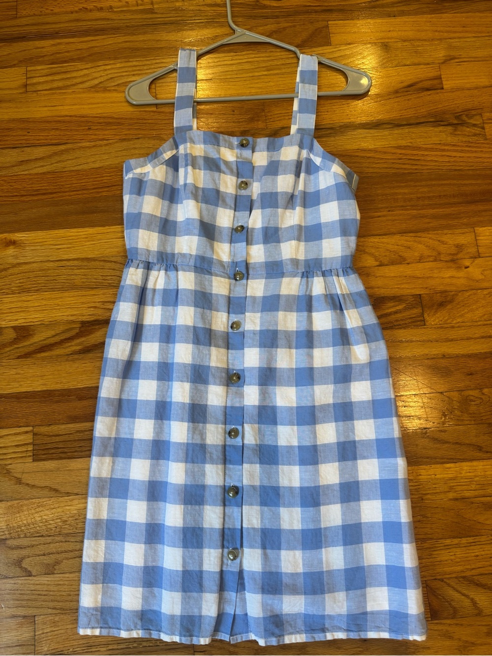 J. Crew Blue and White Gingham Sundress - Picture 2 of 8
